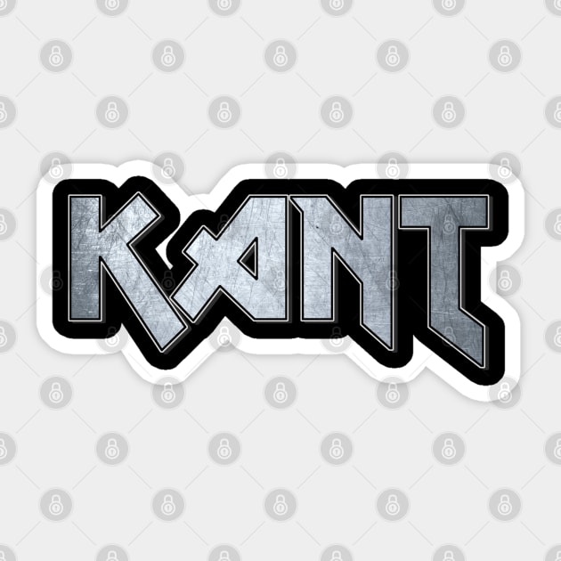 Kant Sticker by KubikoBakhar